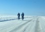 Vormsi jäätee Ilus ilm meelitas nädalavahetusel jääteele igasuguseid liiklejaid. Foto: erakogu