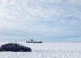 Top Geari elektriauto Vormsi jääteel Tänavu käisid jääteedel sõitmas ka telesaate “Top Gear” tegijad, kes testisid siin elektriautot. Foto: Top Gear
