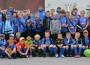 Jalgpallilaager juunis 2013 Haapsalu jalgpallilaagri lapsed tegid pilti koos Rimo Hundiga. Foto: Elen Kuli