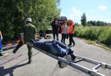 Läänemaa päästetöötajate õppus Haapsalu lennuväljal