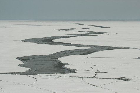 Jääpragu eelmisel talvel Vormsi ja Hiiumaa laevatee vahel. Foto: Urmas Lauri 