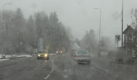 Sel nädalal lubas ilmateenistus lörtsi ja lund ning niisugune ilm oligi. Foto: Urmas Lauri 