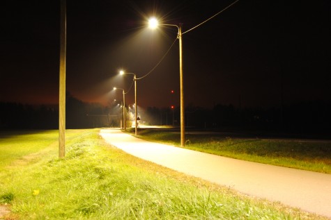 Linnamäe LED valgustusega teelõik  - foto Elektroskandia Baltics