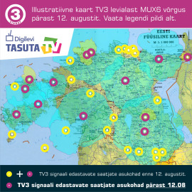 TV3 kaart
