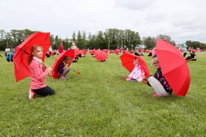 Haapsalu väikesed võimlejad tantsupeo proovis Foto Peeter Langovits14