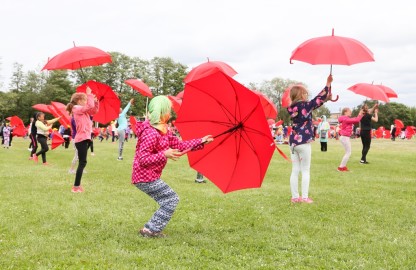 Haapsalu väikesed võimlejad tantsupeo proovis Foto Peeter Langovits24