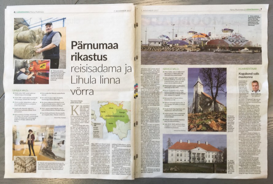 Pärnu Postimees: Pärnumaa rikastus reisisadama ja Lihula linna võrra -  Lääne Elu