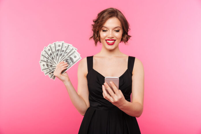Portrait of a smiling girl dressed in black dress