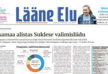 Lääne Elu paberleht teisipäeval, 21. oktoobril