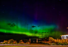 Haapsalu kohal olid virmalised