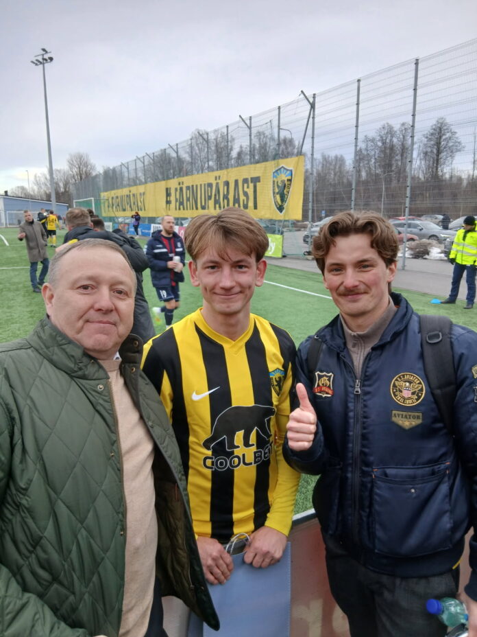 Virgo esimene treener Jaanus Getreu, Virgo Vallik, endine Lõuna-Läänemaa JK ja JK Vapruse mängija Rocco Mõtt.