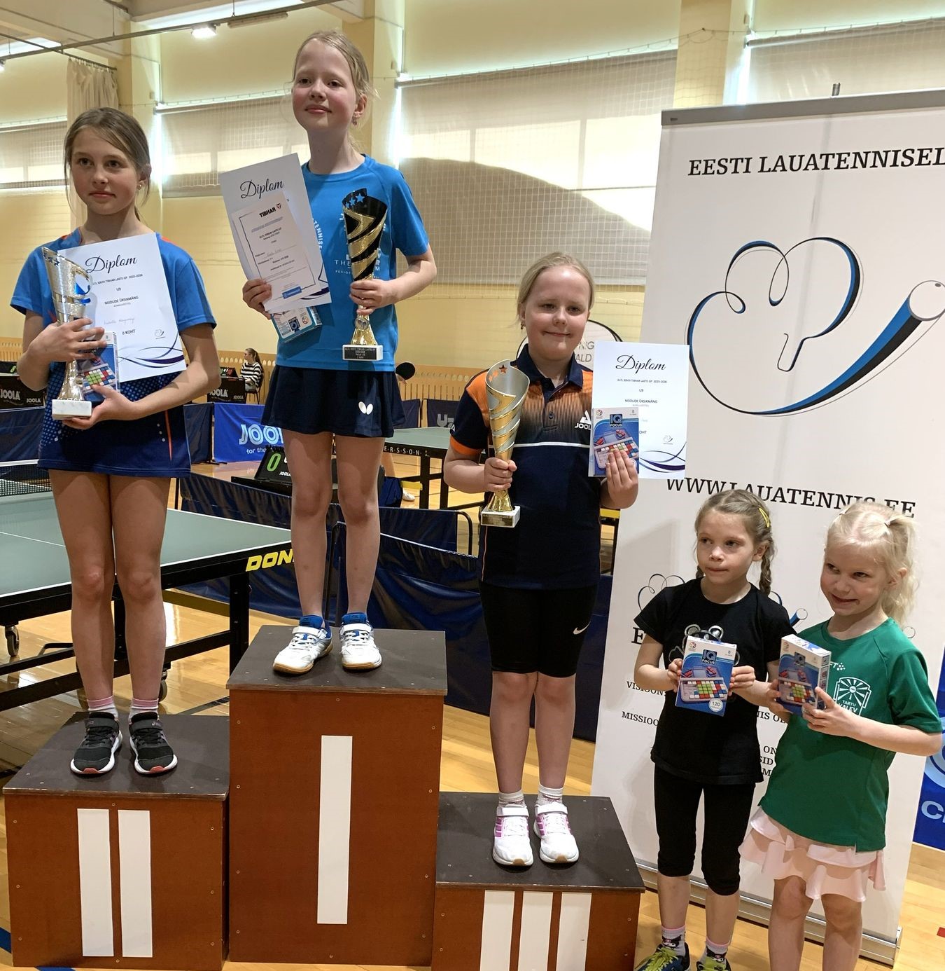 Amanda Sool tuli laste lauatennise karikasarjas kolmandaks