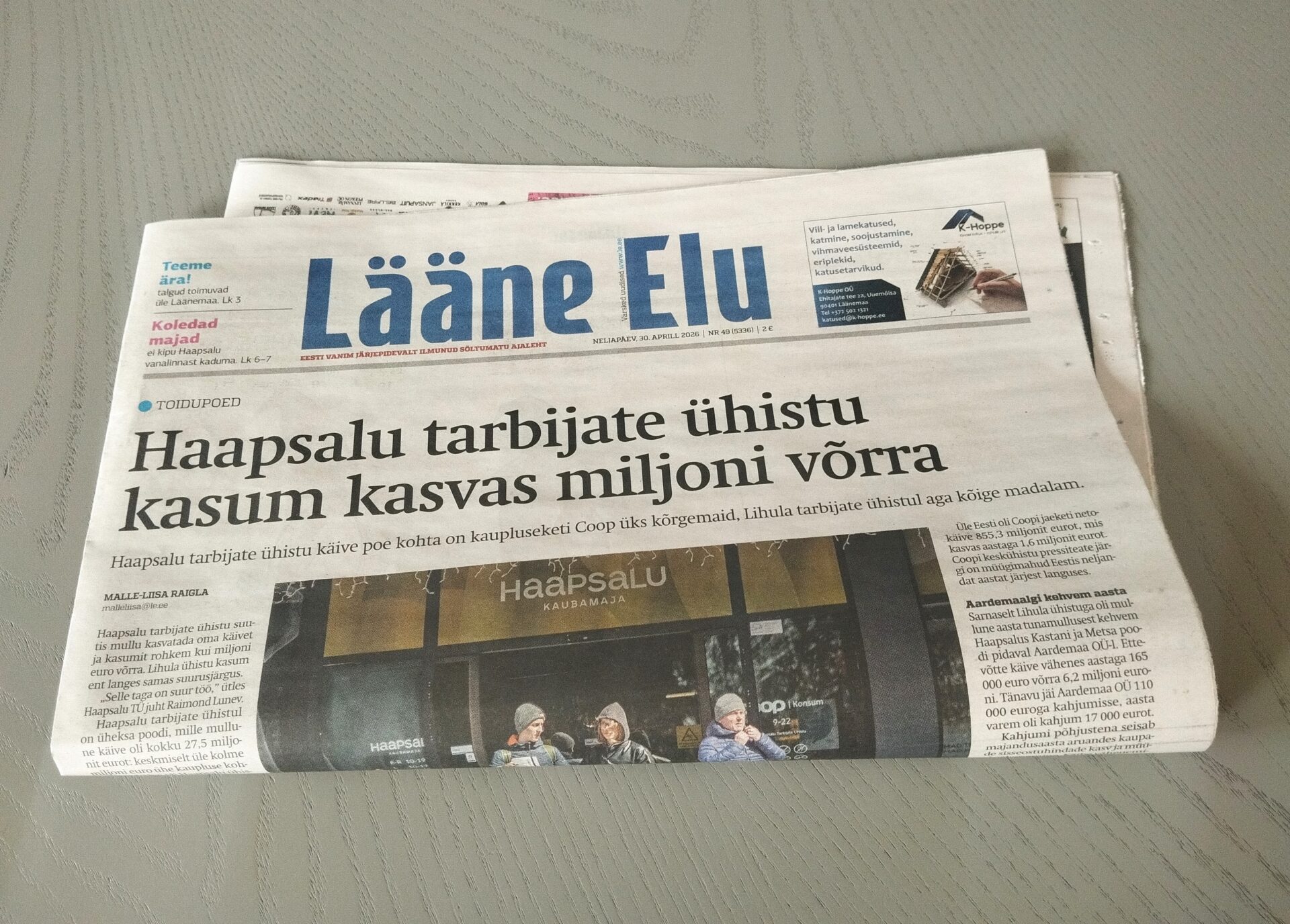 Lääne Elu ei jõudnud postkasti