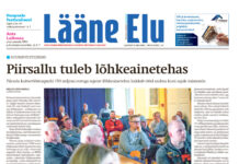 Lääne Elu paberleht laupäeval, 9. mail