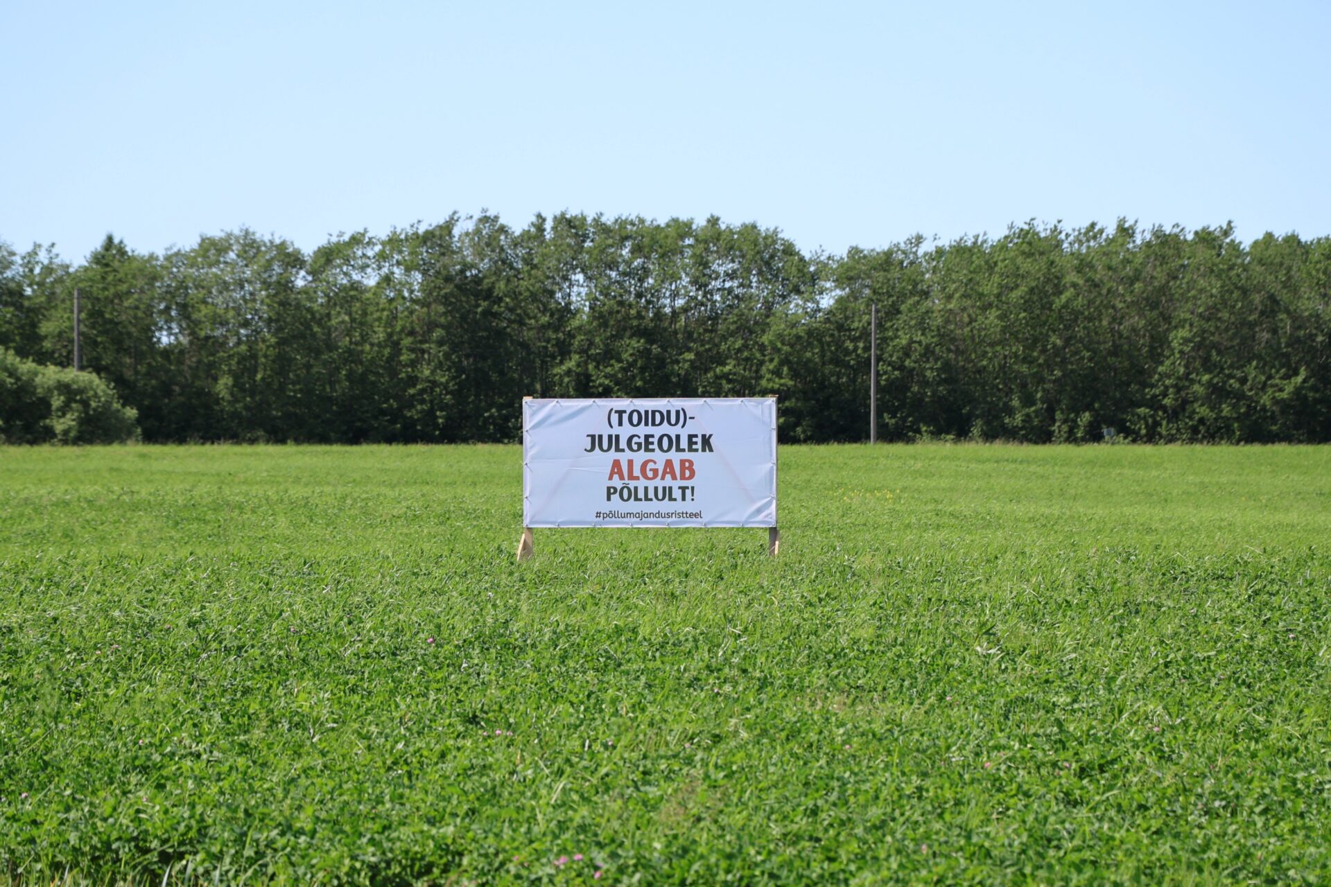 Läänemaa põlde ilmestavad plakatid
